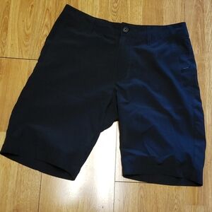 Nitrous Black charcoal gray flat front shorts size 28